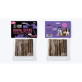 John Dog Dental Sticks Paluszki Wołowo-Drobiowe 200g