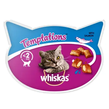 WHISKAS Temptations Z Łososiem - Przysmak Dla Kota 60g