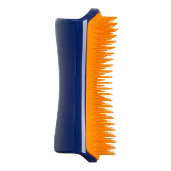 PET TEEZER Detangling & Dog Groming Brush Blue And Orange L