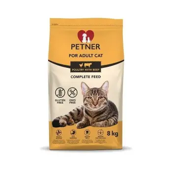 PETNER Adult Cat Z Drobiem I Wołowiną 8kg
