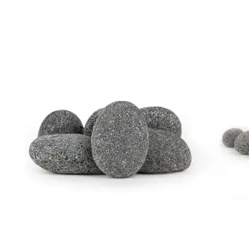 Lawa czarna otoczaki pebbles 5-7cm 1 kg