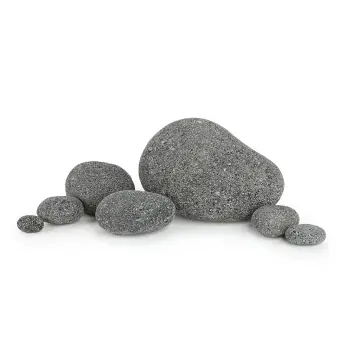 Lawa czarna otoczaki pebbles 5-7cm 1 kg