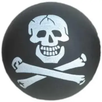 Piłka pirat Happet 57mm czarna
