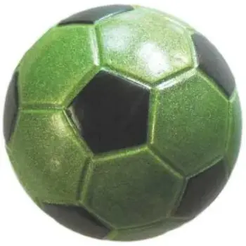 Zabawka piłka football Happet 40mm zielona brokat