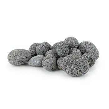 Lawa czarna otoczaki pebbles 9-12cm 1 kg