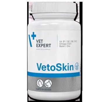 Vetoskin preparat w kapsułkach, dla psów i kotów z zaburzeniami dermatologicznymi 90 kapsułek