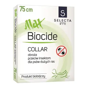 SELECTA Obroża biobójcza MaxBIOCIDE 75cm brązowa