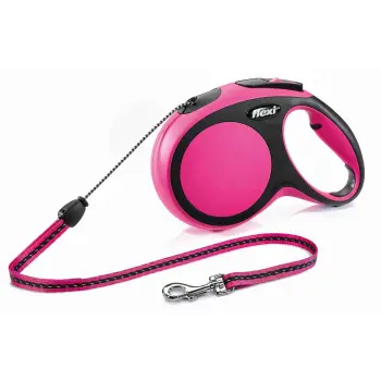 FLEXI SMYCZ New Comfort, SZNUREK/ M, 8 m, RÓŻOWA [FL-9114]