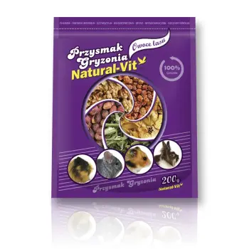 NATURAL VIT Przysmak gryzonia Owoce Lasu 200g