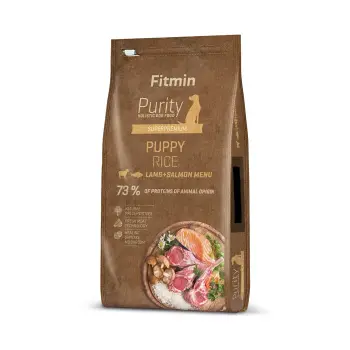 FITMIN dog Purity Rice Puppy Lamb & Salmon 12kg