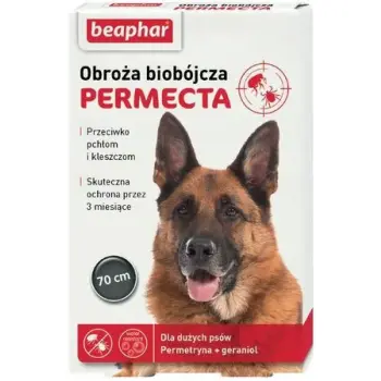 BEAPHAR PERMECTA DOG L 70CM - obroża biobójcza dla dużych psów