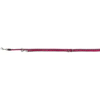 TRIXIE Smycz regulowana Cavo, S–M: 2.00 m/o 12.00 mm, fuksja-grafit [TX-143511]