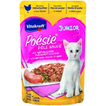 VITAKRAFT POESIE DELI SAUCE JUNIOR kurczak saszetka dla młodego kota 85g