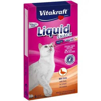 VITAKRAFT CAT LIQUID SNACK przysmak z kaczką i Bkluganem dla kota 6szt