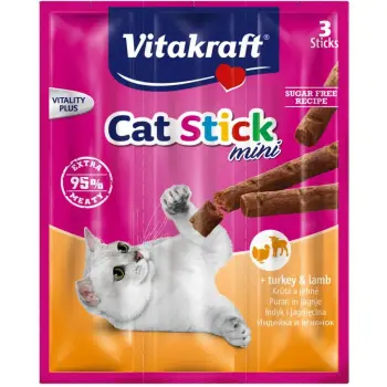 VITAKRAFT CAT STICK MINI indyk i jagnięcina przysmak dla kota 3szt