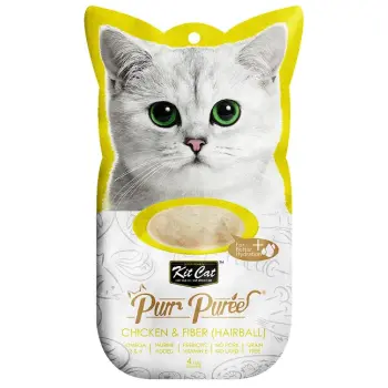 KIT CAT PurrPuree CHICKEN & FIBER (kurczak & błonnik) [KC-881] 4x15g