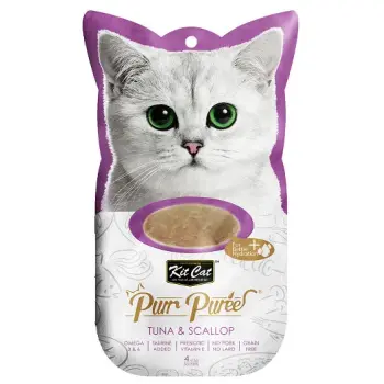 KIT CAT PurrPuree TUNA & SCALLOP (tuńczyk & przegrzebek) [KC-867] 4x15g