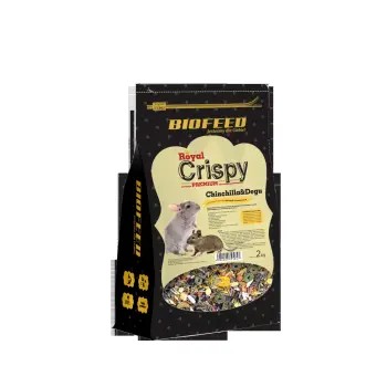 BIOFEED Royal Crispy Premium Chinchilla & Degu 2kg - dla szynszyli i koszatniczek