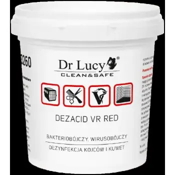 DR LUCY Preparat bakterio-, wiruso- i grzybobójczy w proszku [Dezacid VR red] 150g