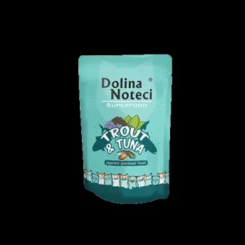 DOLINA NOTECI SUPERFOOD Pstrąg i tuńczyk saszetka kot 85g