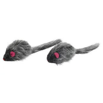KERBL Zabawka dla kota, mysz z filcu z długim włosiem [81654]