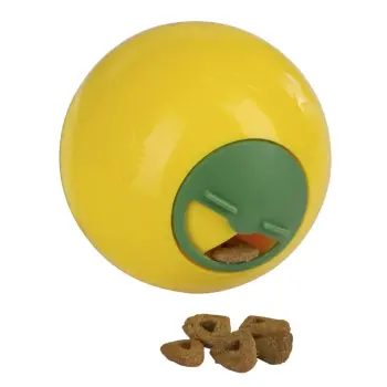 KERBL Zabawka rozwijająca dla psa Snack Ball, żółta 7,5cm [81642]