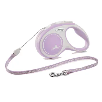 FLEXI NEW COMFORT smycz automatyczna dla psa, linka 8m, rozm. S do 12kg, różowa