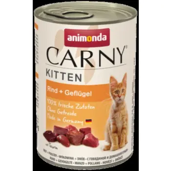 ANIMONDA Carny Kitten puszka z wołowiną i drobiem 400g