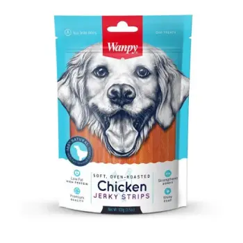 WANPY CHICKEN JERKY STRIPS 100g