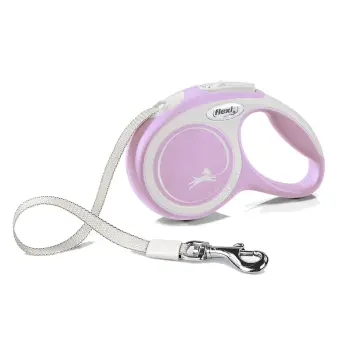 FLEXI NEW COMFORT smycz automatyczna dla psa, taśma 5m, rozm. M do 25kg, różowa