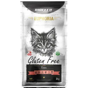 BIOFEED EUPHORIA Kitten Grain Free dla kociąt z kurczakiem i słodkim ziemniakiem 2kg