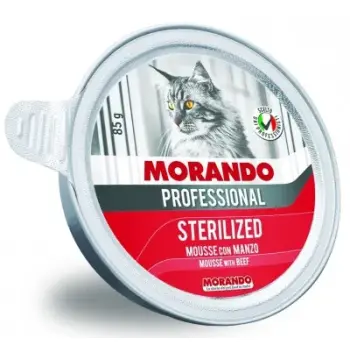 MORANDO PRO KOT STERILIZED Miseczka z wołowiną 85g