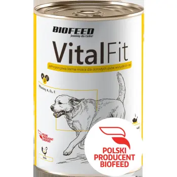 BIOFEED VITALFIT puszka dla psów z drobiem 415g