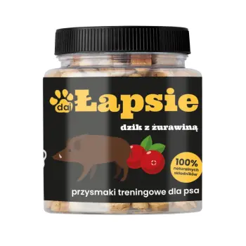 ŁAPSIE Dzik z żurawiną 300g