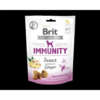 BRIT CARE Dog Functional Snack Immunity Insect & Ginger 150g