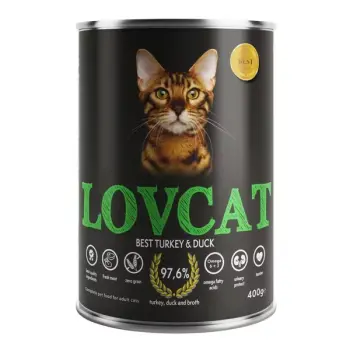 LOVCAT Best Turkey & Duck - Indyk z Kaczką 400g