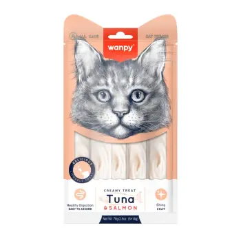 WANPY CREAMY TREAT TUNA & SALMON 5x14g