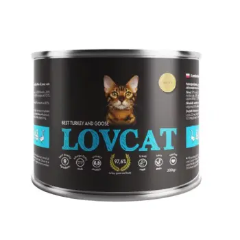 LOVCAT Best Turkey & Goose - Indyk z Gęsią 200g