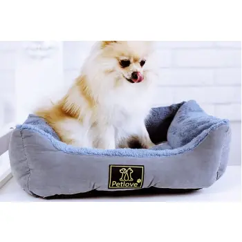 PETLOVE Legowisko dla psa niebieskie 48x41x16cm [LEG119SBL]