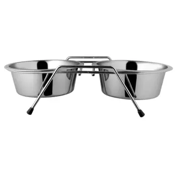Stojak MM43 druciany + 2 miski 25cm