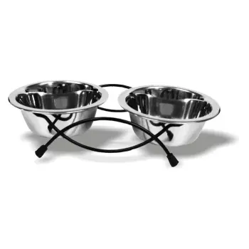 Stojak M118 druciany-U,2 miski 0.2l