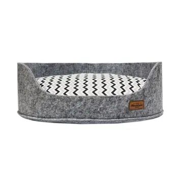 Sofa filc z poduszką Crete blk/grey
